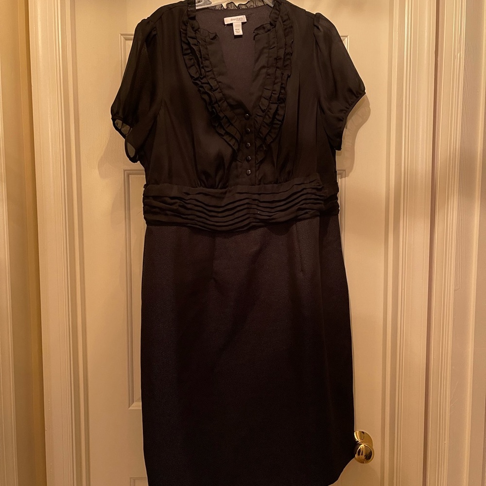 16W black dress Dressbarn